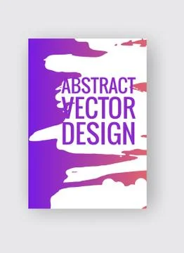 Abstract poster templates. Colorful vector threads composition. Illustrazione stock