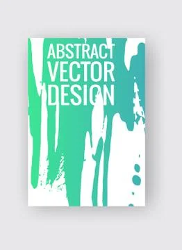 Abstract poster templates. Colorful vector threads composition. Stock Illustration