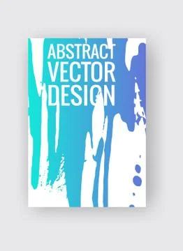 Abstract poster templates. Colorful vector threads composition. Illustrazione stock