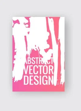 Abstract poster templates. Colorful vector threads composition. Stock Illustration