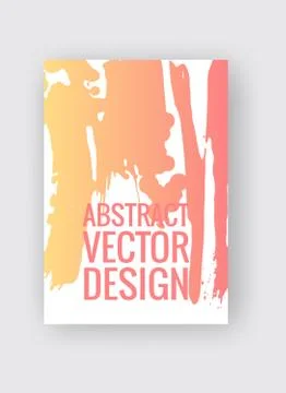 Abstract poster templates. Colorful vector threads composition. Stock Illustration