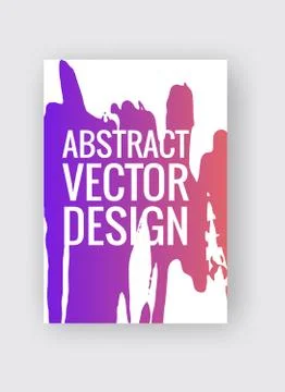 Abstract poster templates. Colorful vector threads composition. Stock Illustration