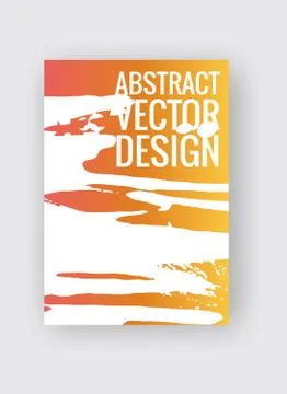 Abstract poster templates. Colorful vector threads composition. Illustrazione stock