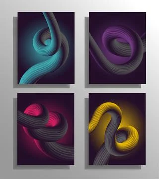Abstract posters Stock Illustration