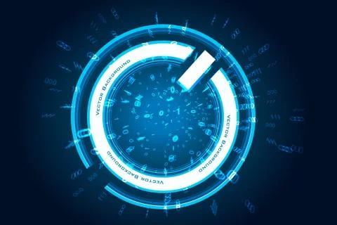 Abstract power button Stock Illustration