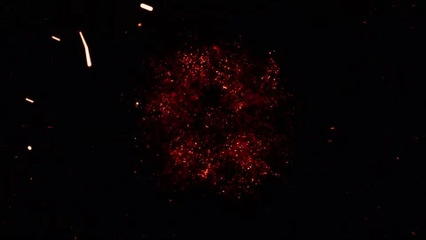 Abstract powerful explosion particle smoke power firework energy Stock Footage 220048932