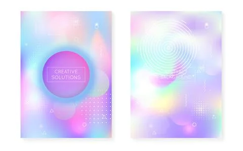 Abstract Presentation. Blue Tech Pattern. Minimal Fluid. Memphis Illustrazione stock