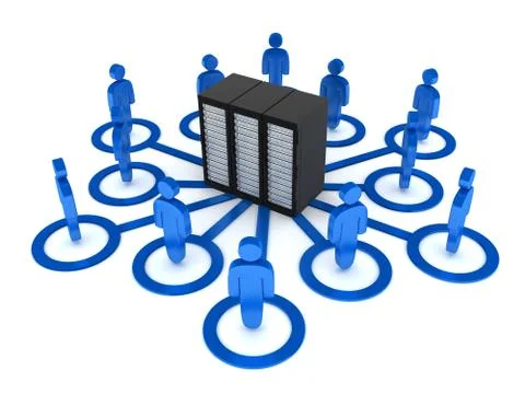 Abstract presentation of the internet on earth(done in 3d) Stock-Illustration