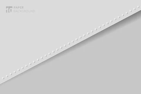 Abstract presentation template paper sheet overlap gaay and white color backg Stock Illustration