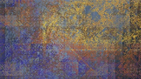 Abstract print error halftone digital glitch pattern, loopable grunge vibrant Stock Footage 331684871