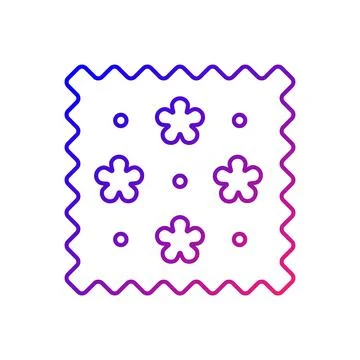 Abstract print pattern on fabric gradient linear vector icon Stock Illustration