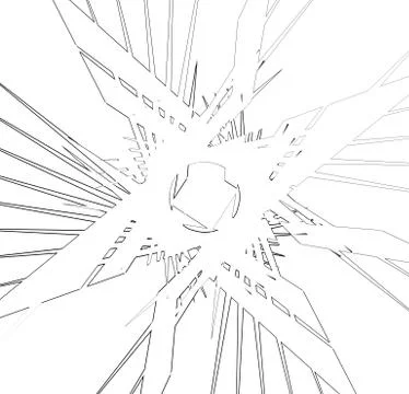 Abstract print, texture with bevel-like effect. Random abstract texture Illustrazione stock