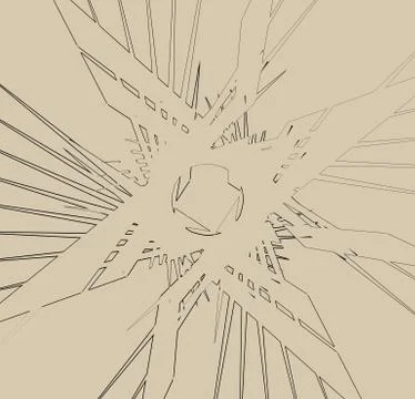 Abstract print, texture with bevel-like effect. Random abstract texture Illustrazione stock