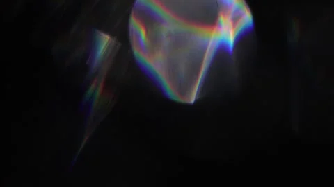 Abstract prism bokeh glowing light in the dark Видео 318919413