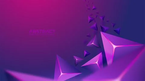 Abstract prism futuristic purple background Stock Illustration