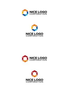 Abstract prism logo Illustrazione stock