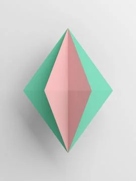 Abstract prism object over gray background 库存插图
