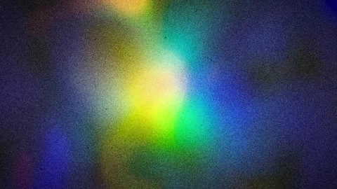 Abstract prismatic grain gradient background with soft flow seamless loop Stock Footage 347812374
