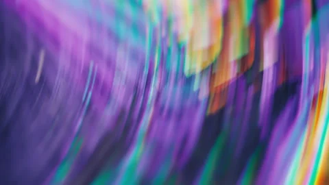 Abstract Prismatic Light Reflection with Dynamic Motion Blur Video stock 341875582
