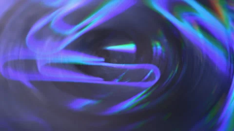 Abstract Prismatic Light Reflection with Dynamic Motion Blur Stock Footage 341875627