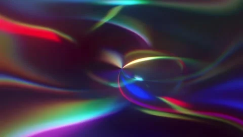 Abstract Prismatic Light Swirl Background With Chromatic Rainbow Glow Видео 332304590