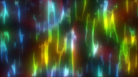 Abstract prismatic pattern with vertical neon lines, creating a colorful and  Stock Photos