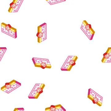 Abstract problem skin disease isometric icon seamless pattern Stock Illustration