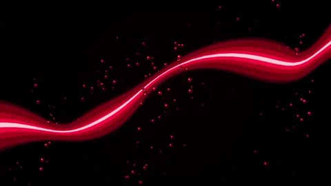 Abstract Procedural Liquid Silk &amp; Ruby Wine Splash 4K Seamless Motion Loop Stock Footage 343699183