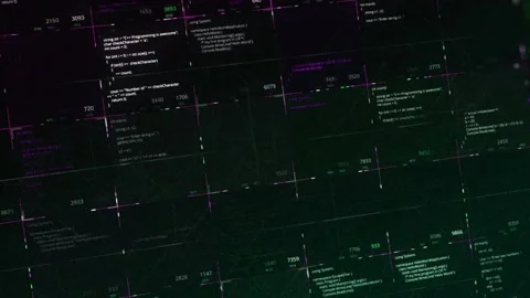 Abstract process of a cyber attack, concept of digital crime. Animation Stock Footage 144558204