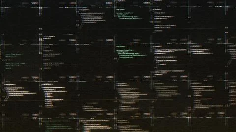 Abstract process of a cyber attack, concept of digital crime. Animation Stock Illustration