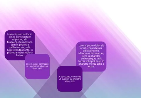 Abstract product sheet template with blue and purple background and text fields Stock Illustration