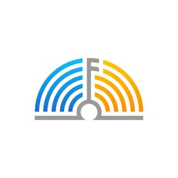 Abstract productive minds music note icon vector illustration isolated on whi Stock Illustration
