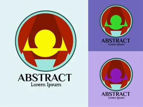 Abstract Professional and simple logo, symbol, icon, vector illustration for  Stock Illustration