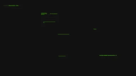 Abstract program code with digital noises on the screen Stock Footage 80894317