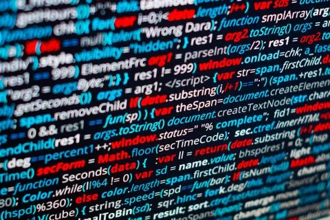 Abstract program code Stock Illustration