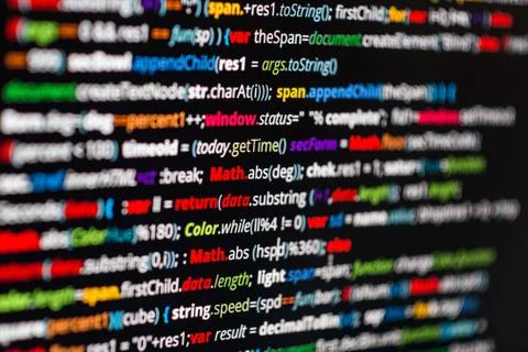 Abstract program code Stock Illustration