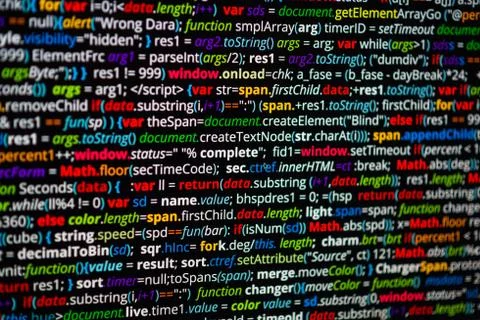 Abstract program code Stock Illustration