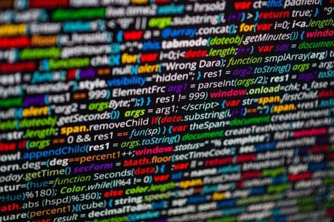 Abstract program code Stock Illustration