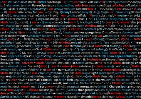 Abstract program code Stock Illustration