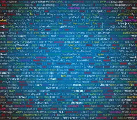 Abstract program code Stock Illustration