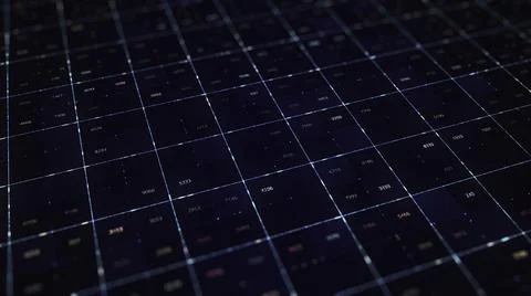 Abstract programming code, technological background. Animation. Software Stock Illustration