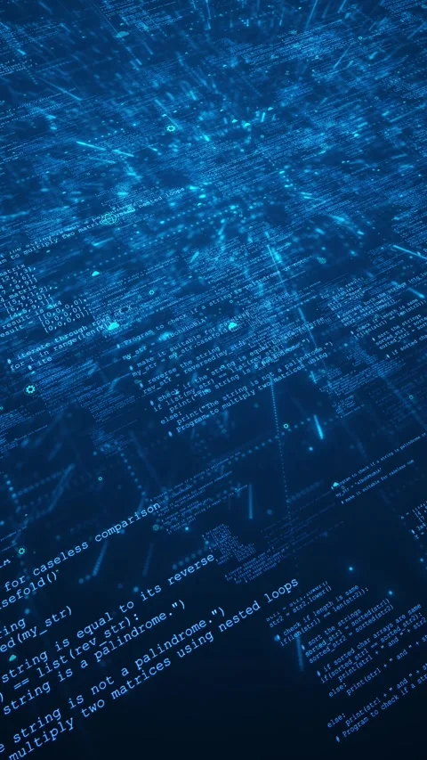 Abstract programming code technology concept digital data connected glowing 動画素材 333791559