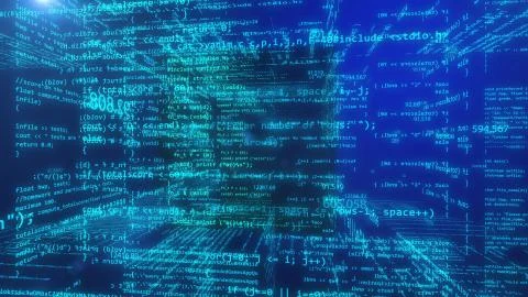 Abstract programming data code Stock Illustration