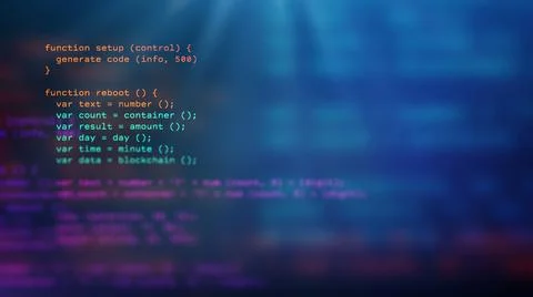 Abstract programming illustration. Cloud technology data security concept Illustrazione stock