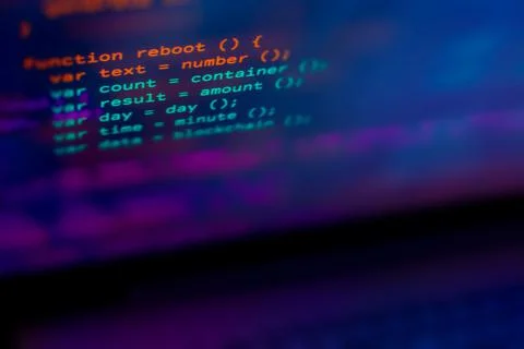 Abstract programming illustration. Cloud technology data security concept Stock Illustration