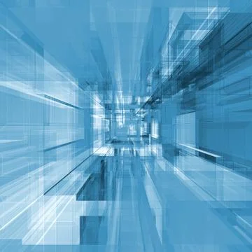 Abstract project 3d rendering Stock Illustration