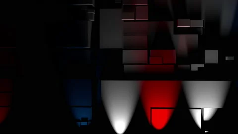 Abstract Projection Mapping 4K Loop Stock Footage 156249544