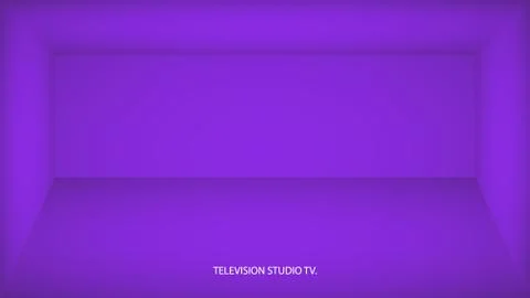 Abstract proton purple empty room, niche with proton purple wall, floor, ceiling Stock Illustration