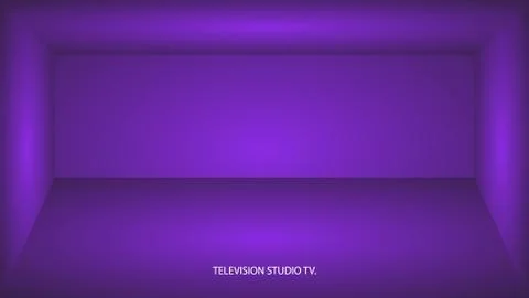 Abstract proton purple empty room, niche with proton purple wall, floor, ceiling Stock Illustration
