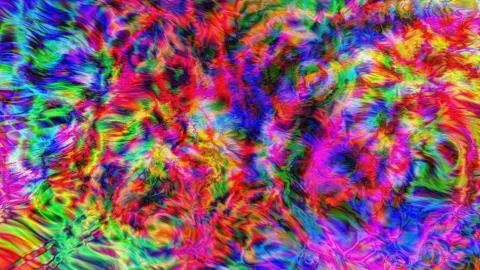 Abstract psychedelic art. 3d rendering background Illustrazione stock